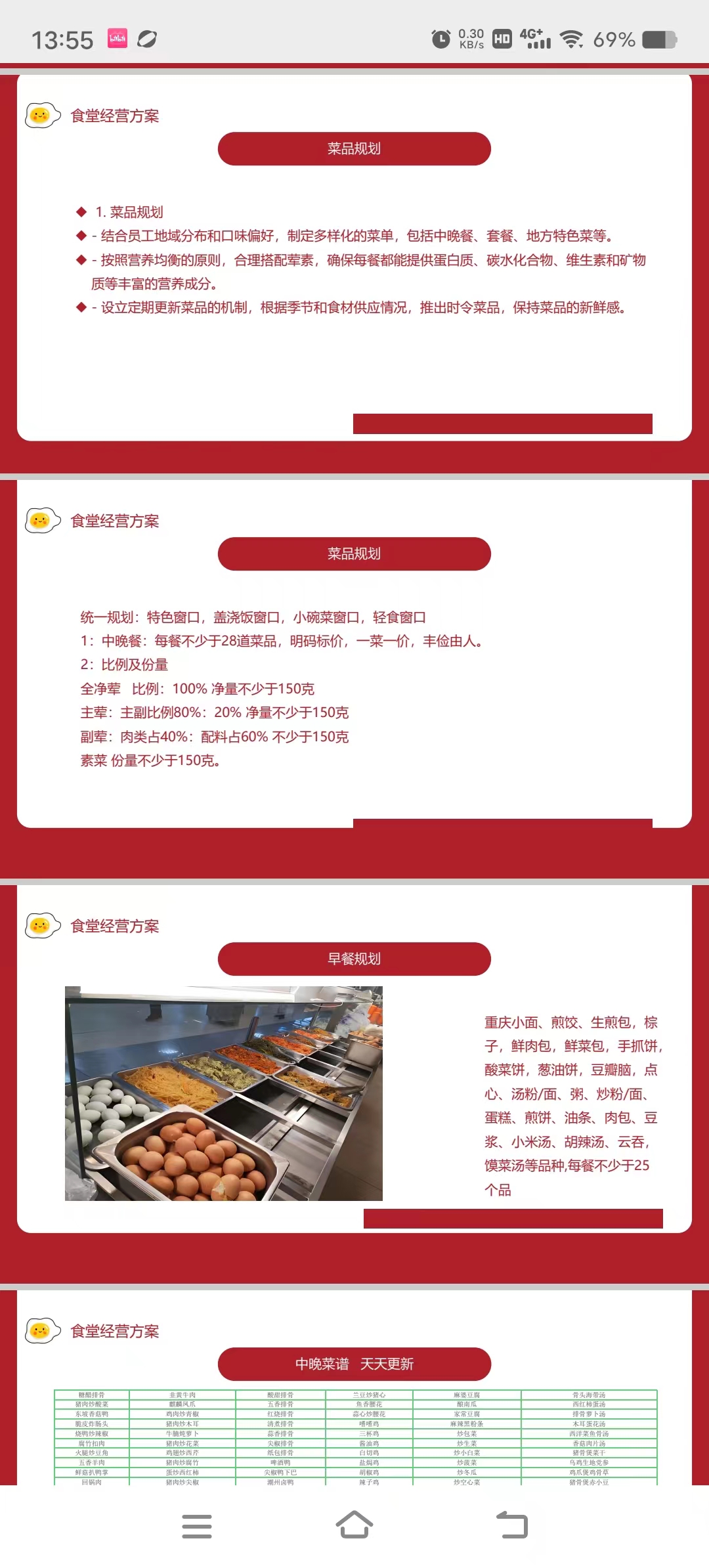 食堂經營方案