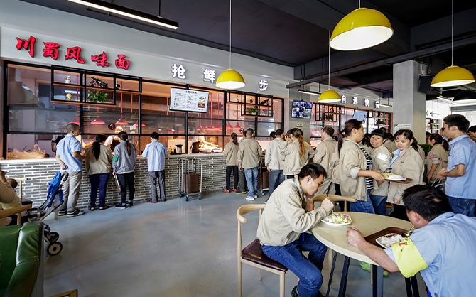 食堂承包助力晉江企業:讓員工吃上健康營養的餐食